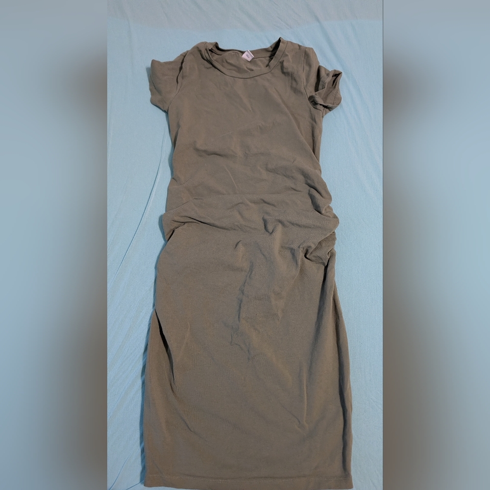 Old Navy Olive Maternity Dress